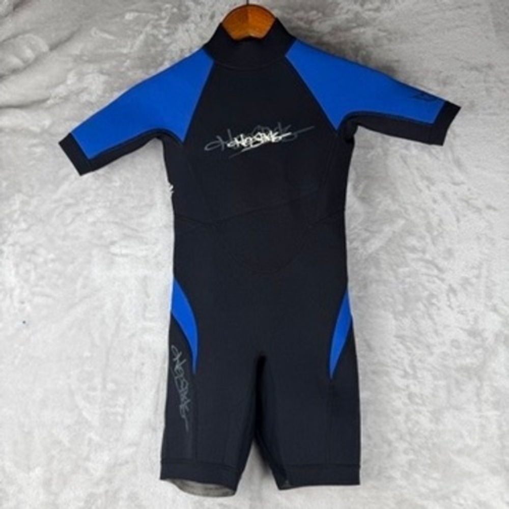 Junior Shorty Wetsuit‎ Blue Black Size 10 Youth Water Sports